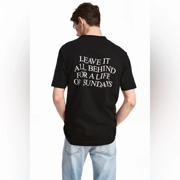 H&M Print T-Shirt. Size - Eur S - Picture 7 of 9